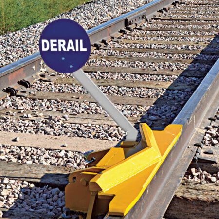 Heavy Duty Two-Way Railroad Derails with Manual  Sign Holder