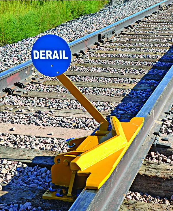 Heavy Duty Two-Way Railroad Derails with Pop Up Sign Holder